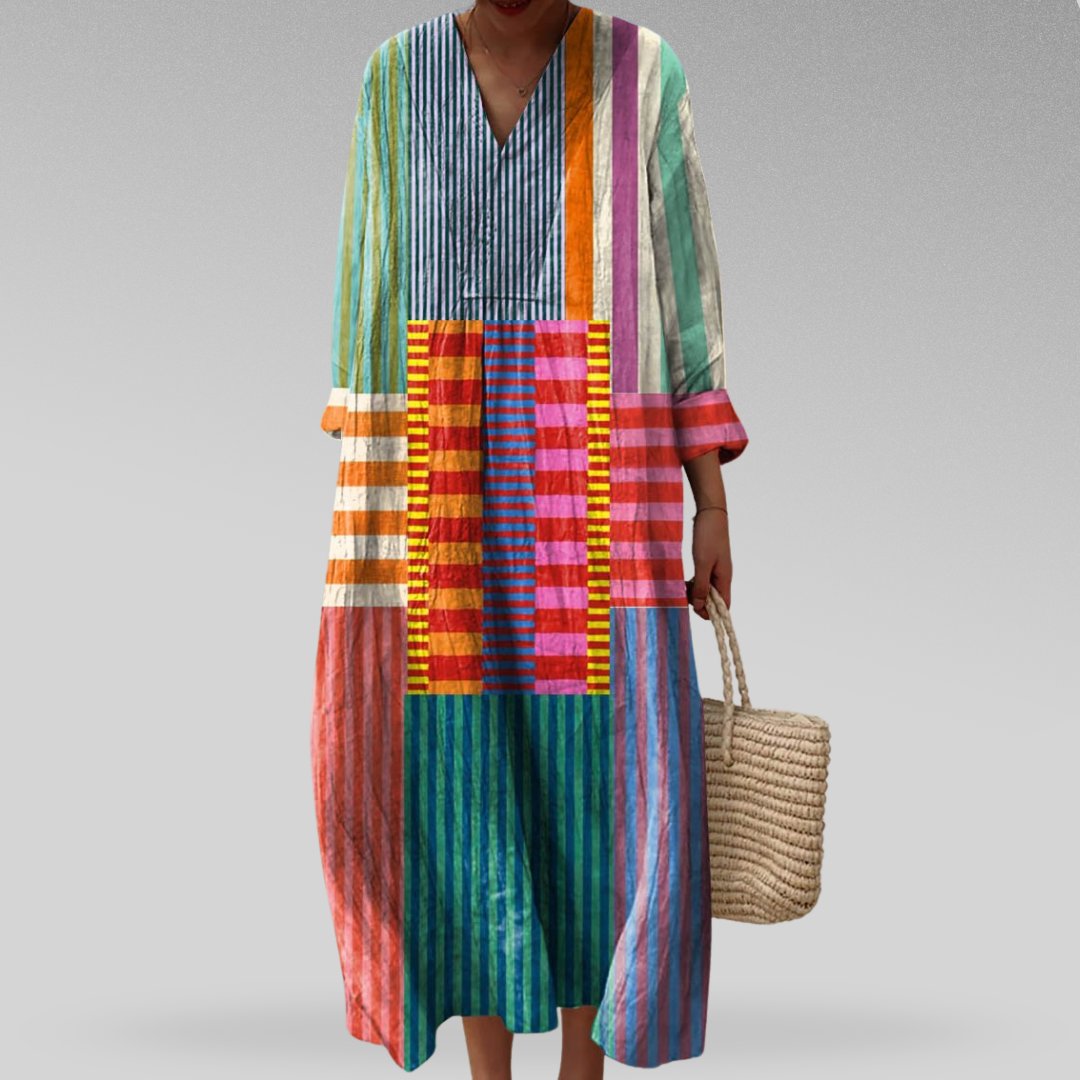 Geometrisches Damen Kleid