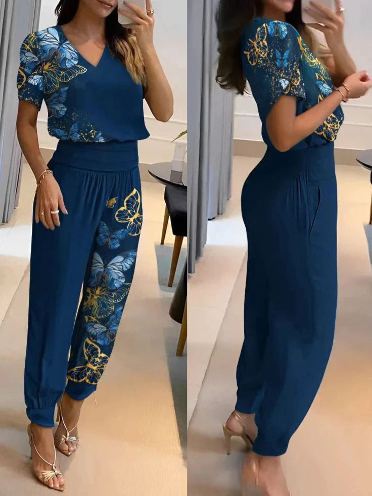 Set aus Bluse und Hose für Damen