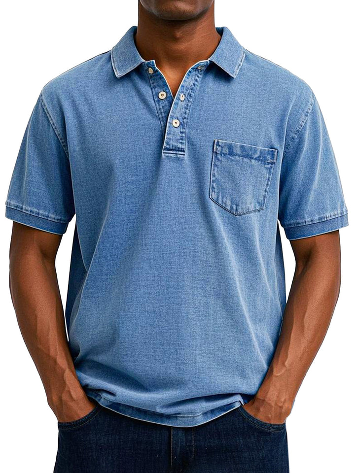 Lässiges Vintage-Polohemd für Männer