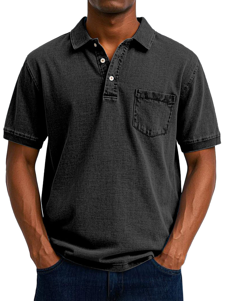 Lässiges Vintage-Polohemd für Männer