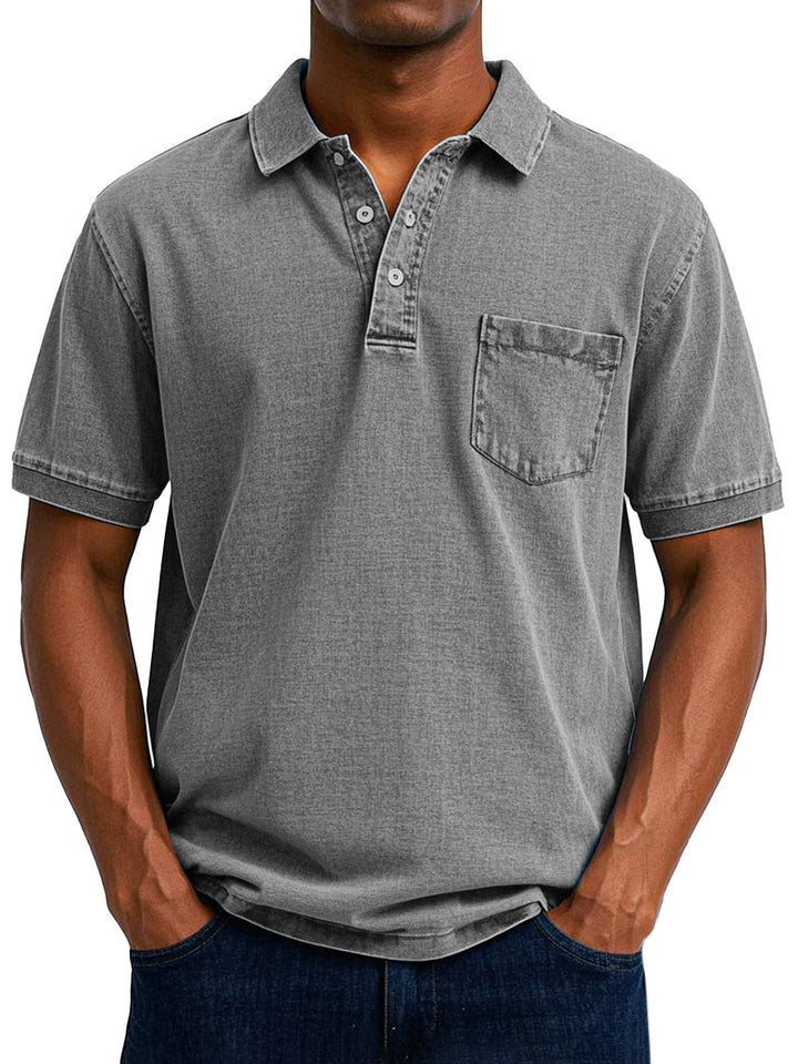 Lässiges Vintage-Polohemd für Männer