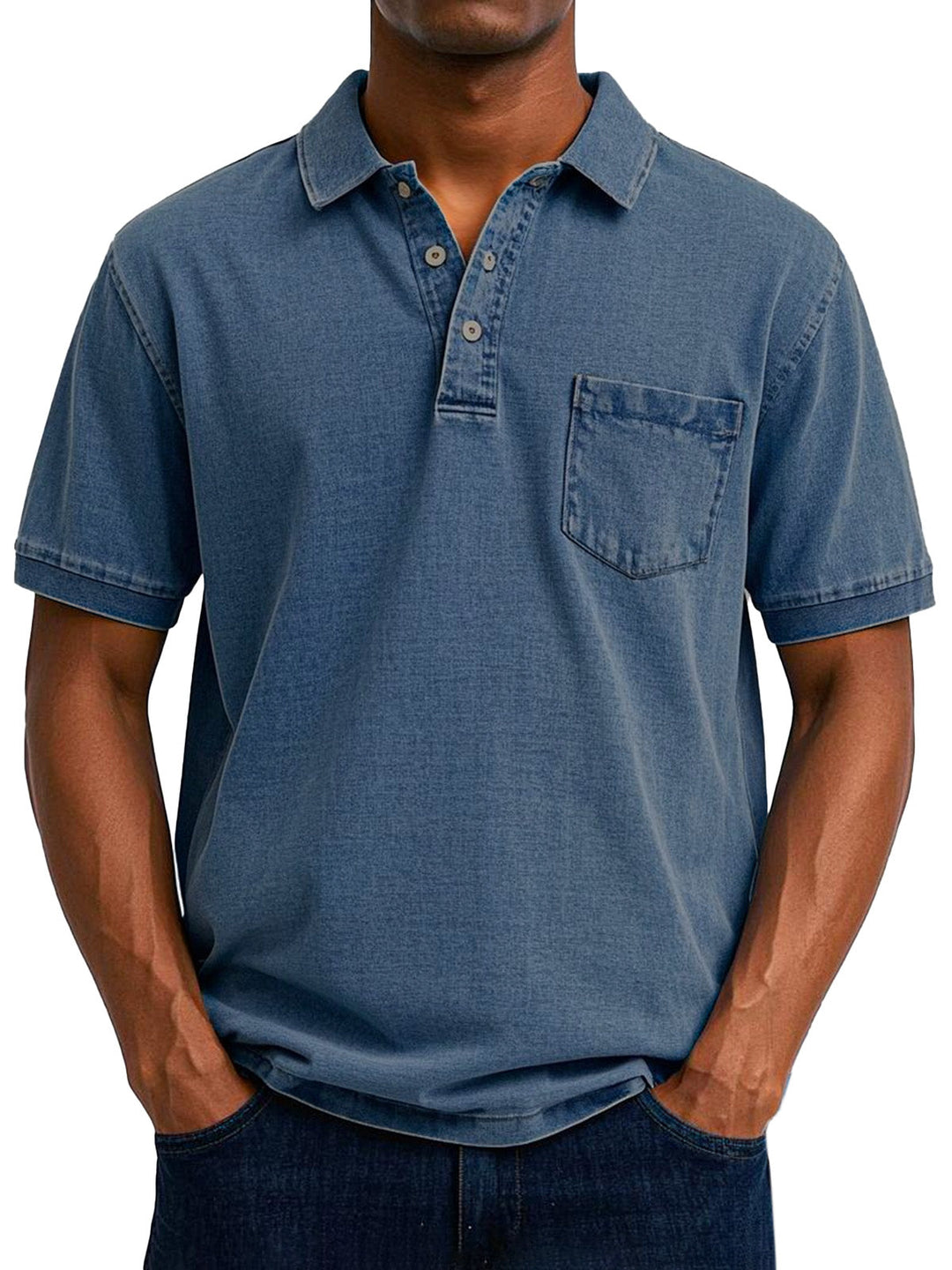 Lässiges Vintage-Polohemd für Männer