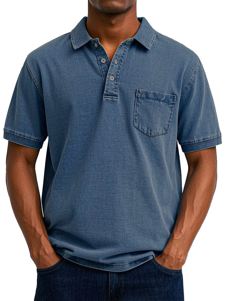 Lässiges Vintage-Polohemd für Männer