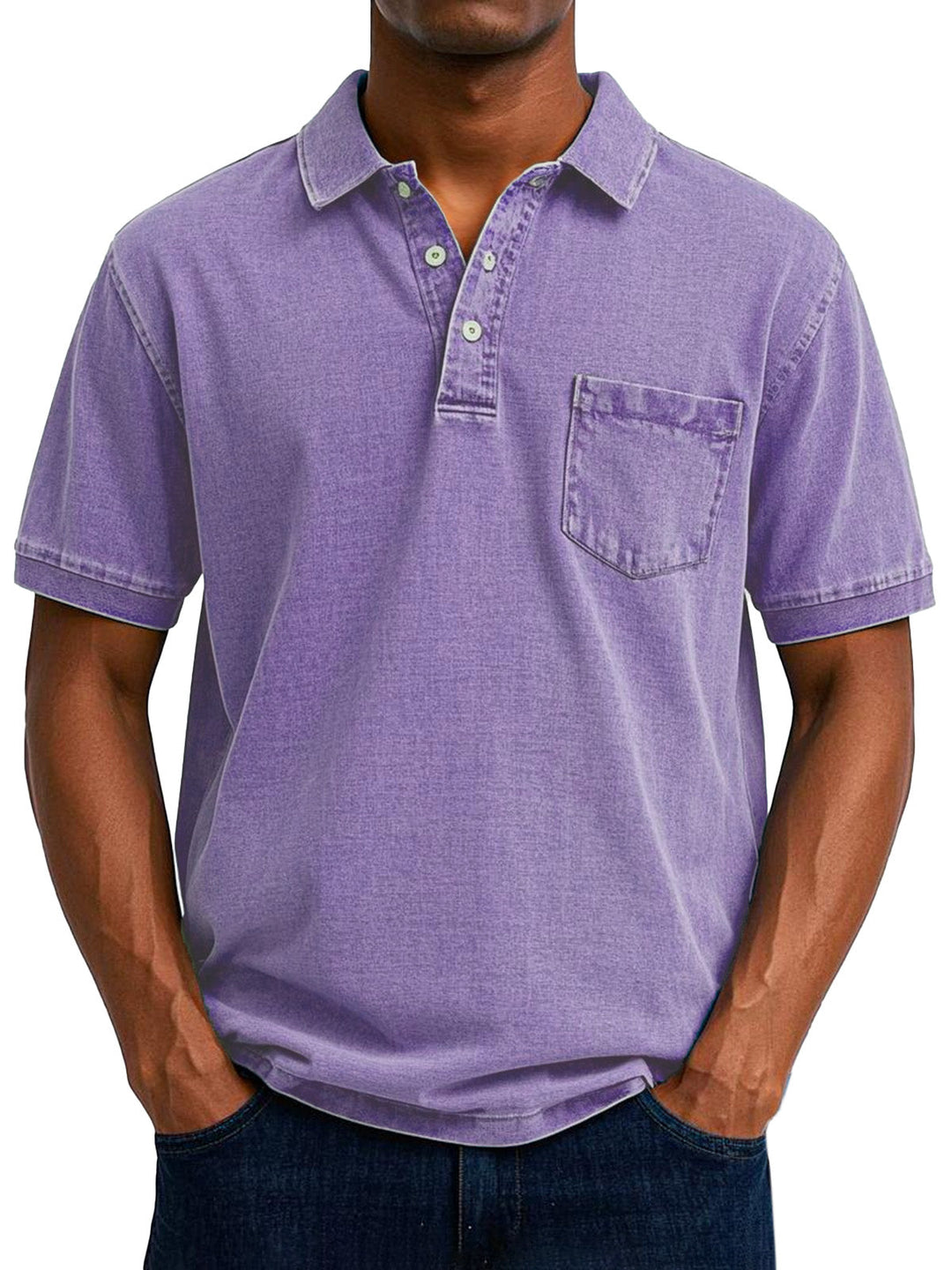 Lässiges Vintage-Polohemd für Männer