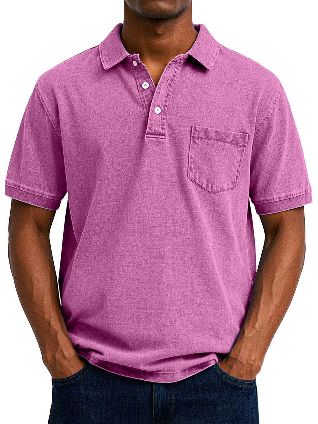 Lässiges Vintage-Polohemd für Männer