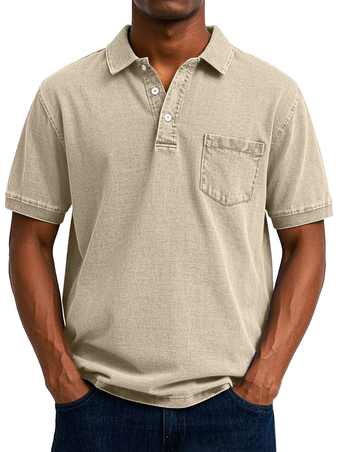 Lässiges Vintage-Polohemd für Männer