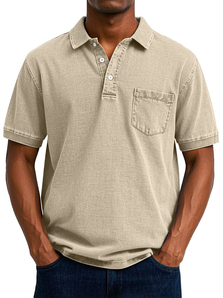 Lässiges Vintage-Polohemd für Männer