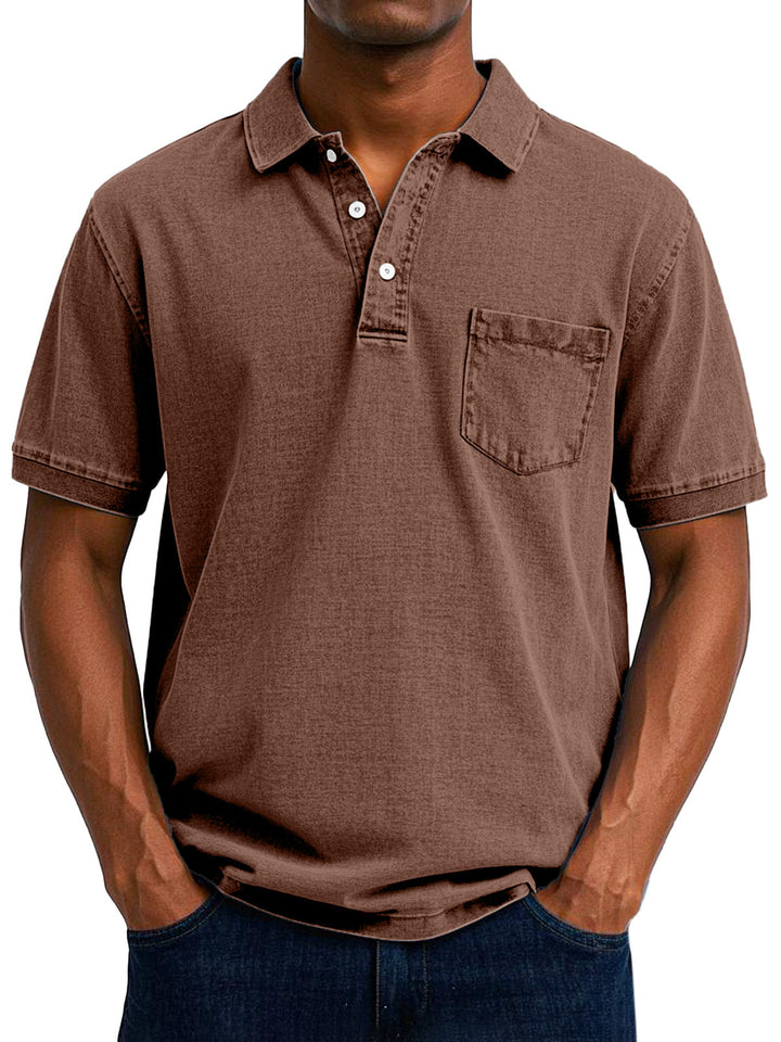Lässiges Vintage-Polohemd für Männer