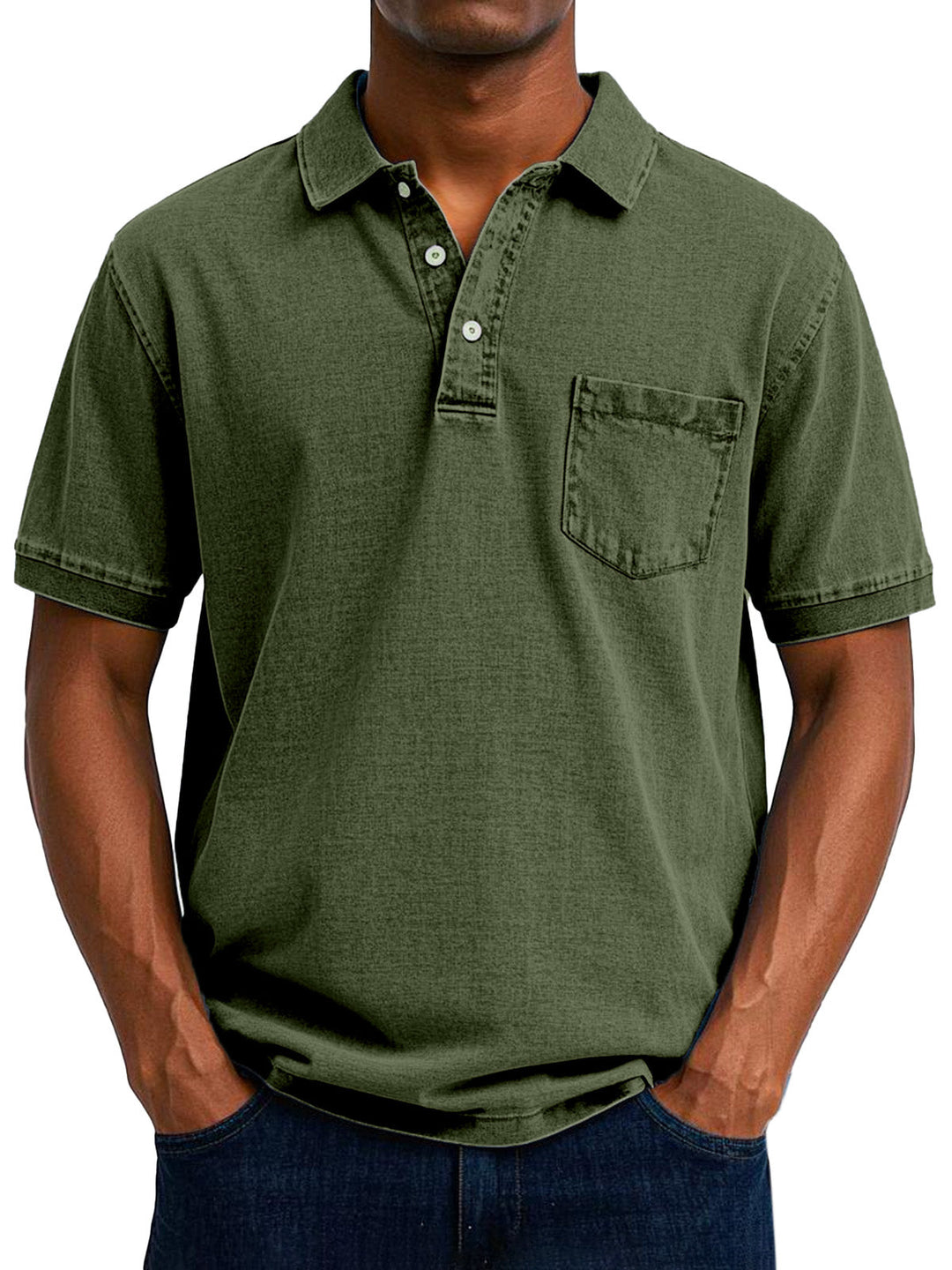 Lässiges Vintage-Polohemd für Männer