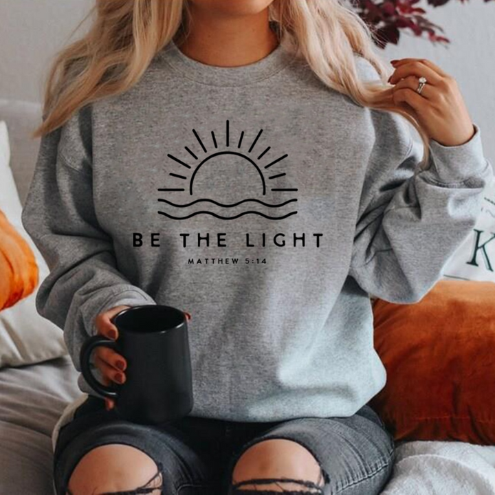Front bedruckter Pullover für Damen