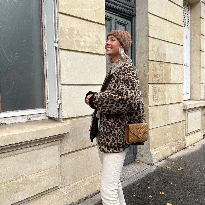 Jacke mit Leopardenmuster für Damen