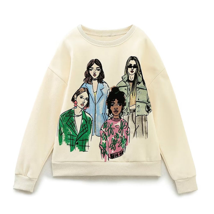 Grafisches Sweatshirt für Damen