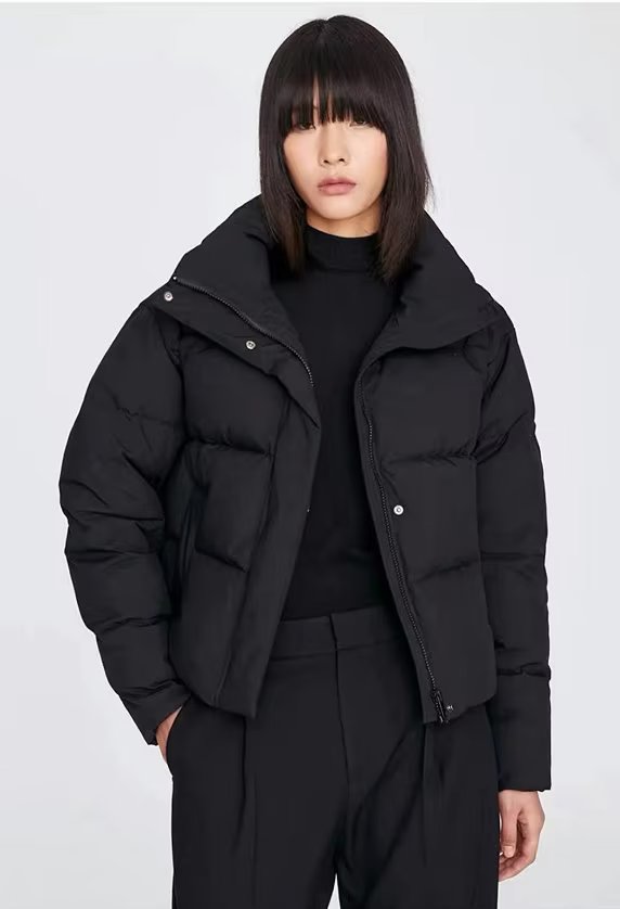 Gekürzte Pufferjacke für Damen