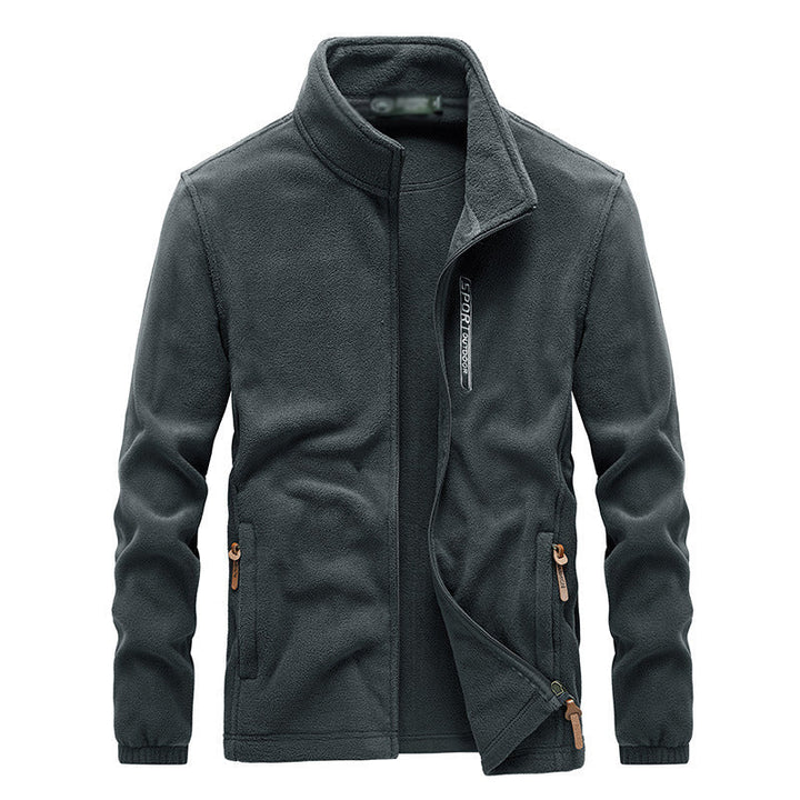 Warme Herrenjacke mit Stehkragen