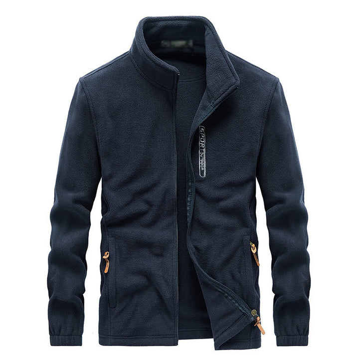 Warme Herrenjacke mit Stehkragen