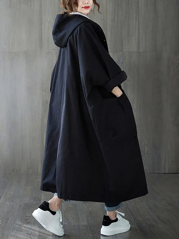 Trenchcoat mit Kapuze für Damen