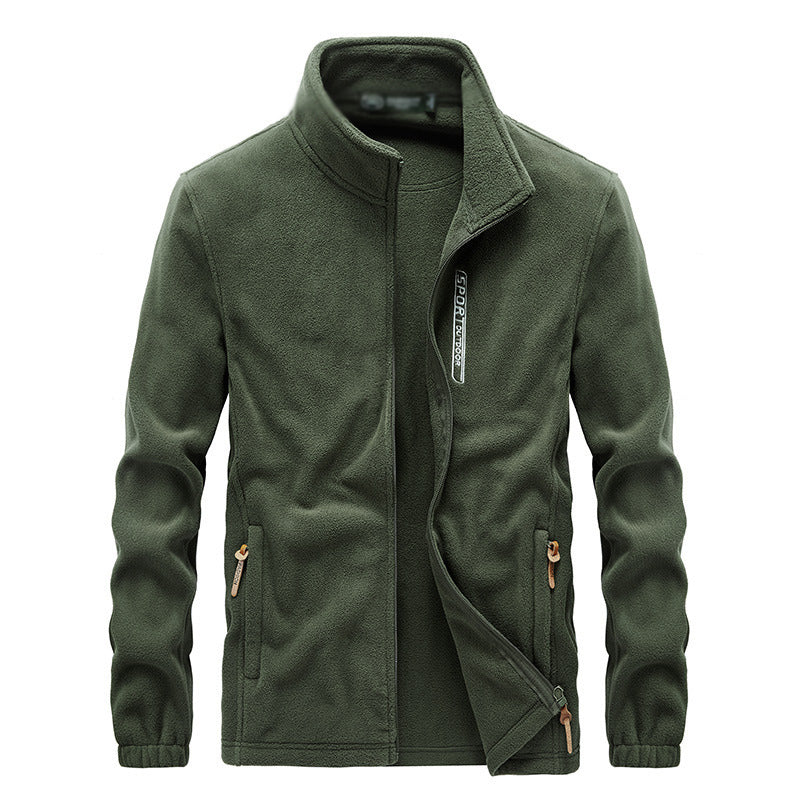 Warme Herrenjacke mit Stehkragen