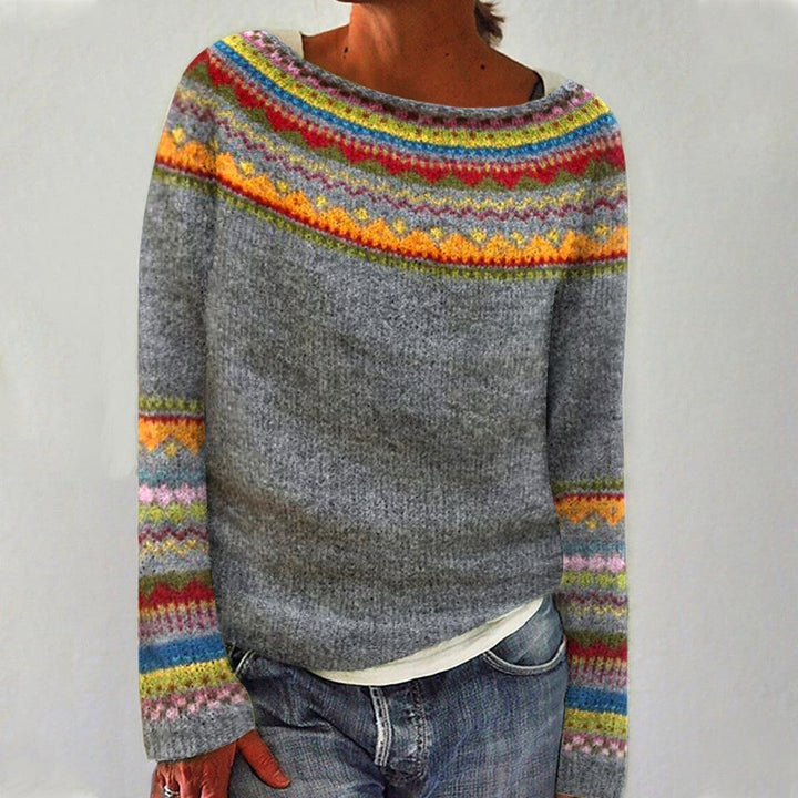 Vintage-Strickpullover für Damen