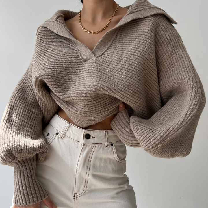 Übergroßer Strickpullover für Damen