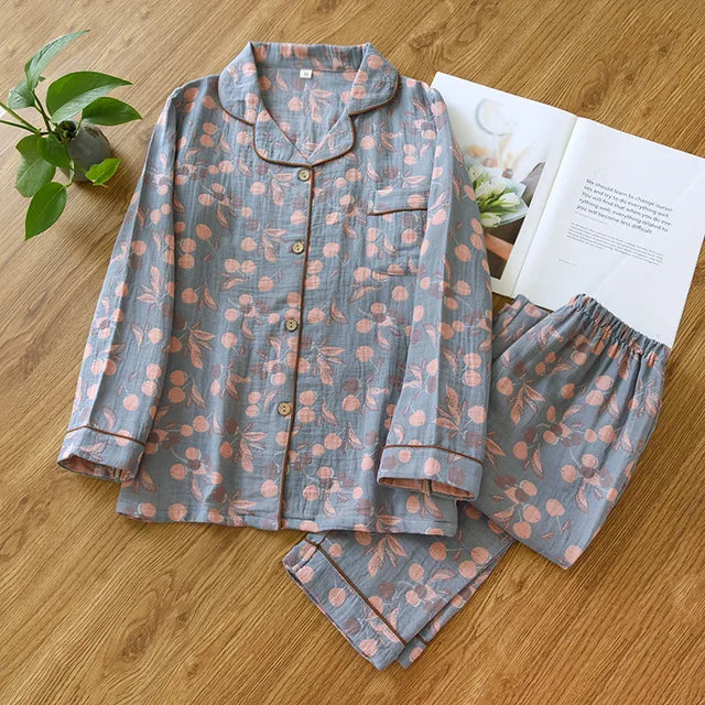 Bedrucktes Pyjama-Set für Damen