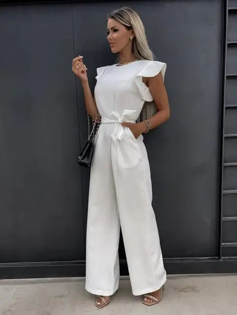 Eleganter Jumpsuit mit Gürtel für Damen