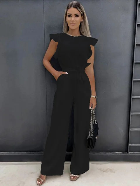 Eleganter Jumpsuit mit Gürtel für Damen