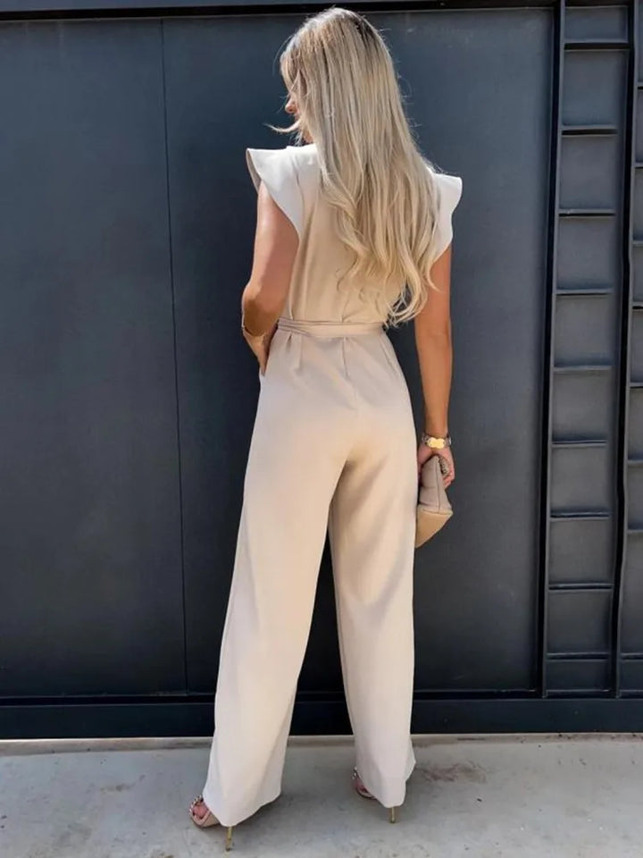 Eleganter Jumpsuit mit Gürtel für Damen