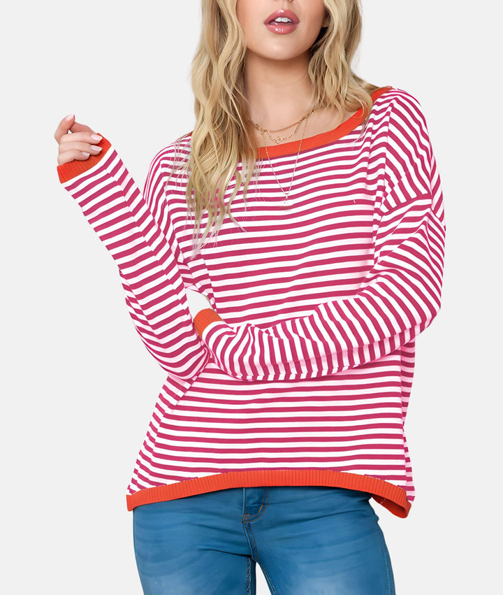 Gestreifter Pullover für Damen