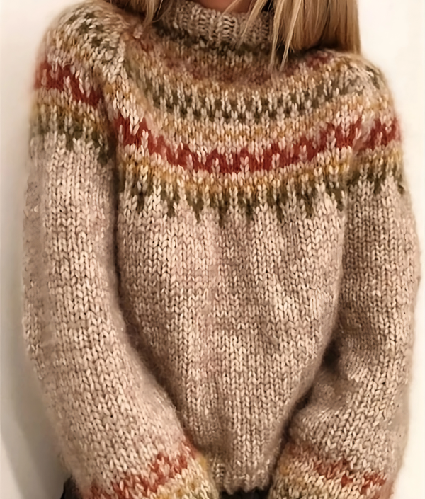 Modischer Rollkragenpullover für Damen