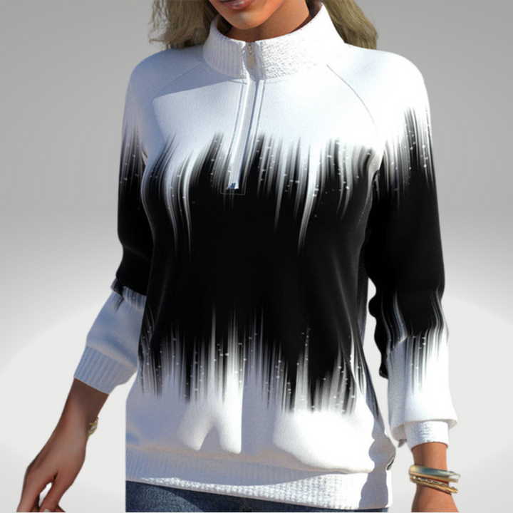 Schicker monochromer Pullover für Damen