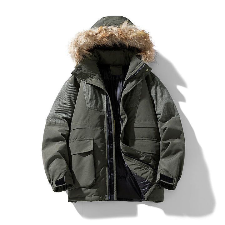 Herren Parka-Jacke mit Fronttaschen