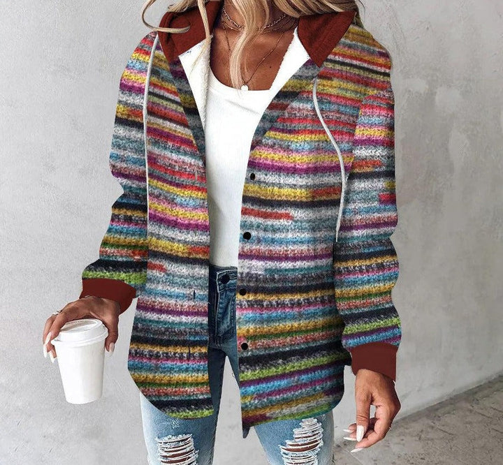 Bunte Print-Jacke für Damen