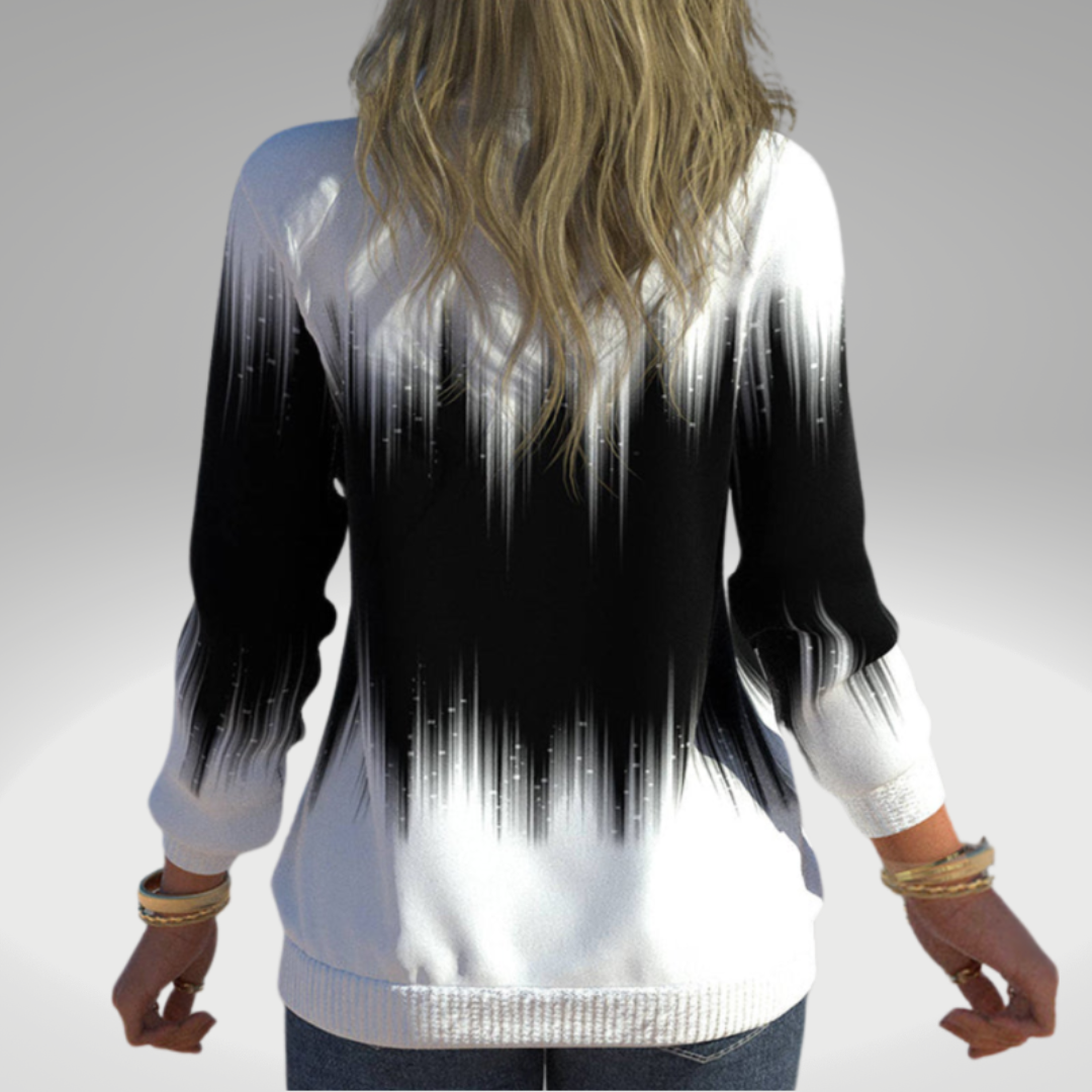 Schicker monochromer Pullover für Damen