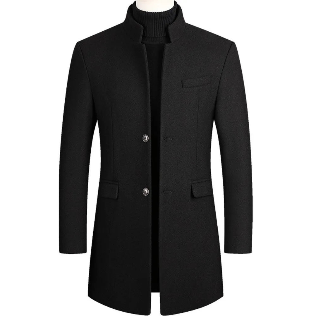 Eleganter langer Trenchcoat für Herren