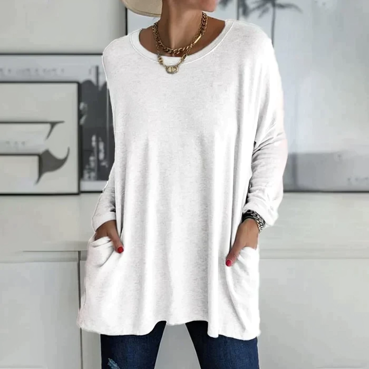 Pullover mit Fronttaschen für Damen