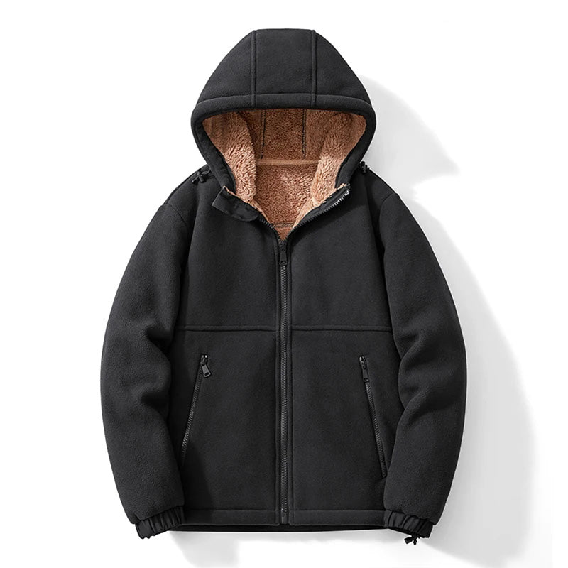 Zip-Up Jacke mit Kapuze für Herren