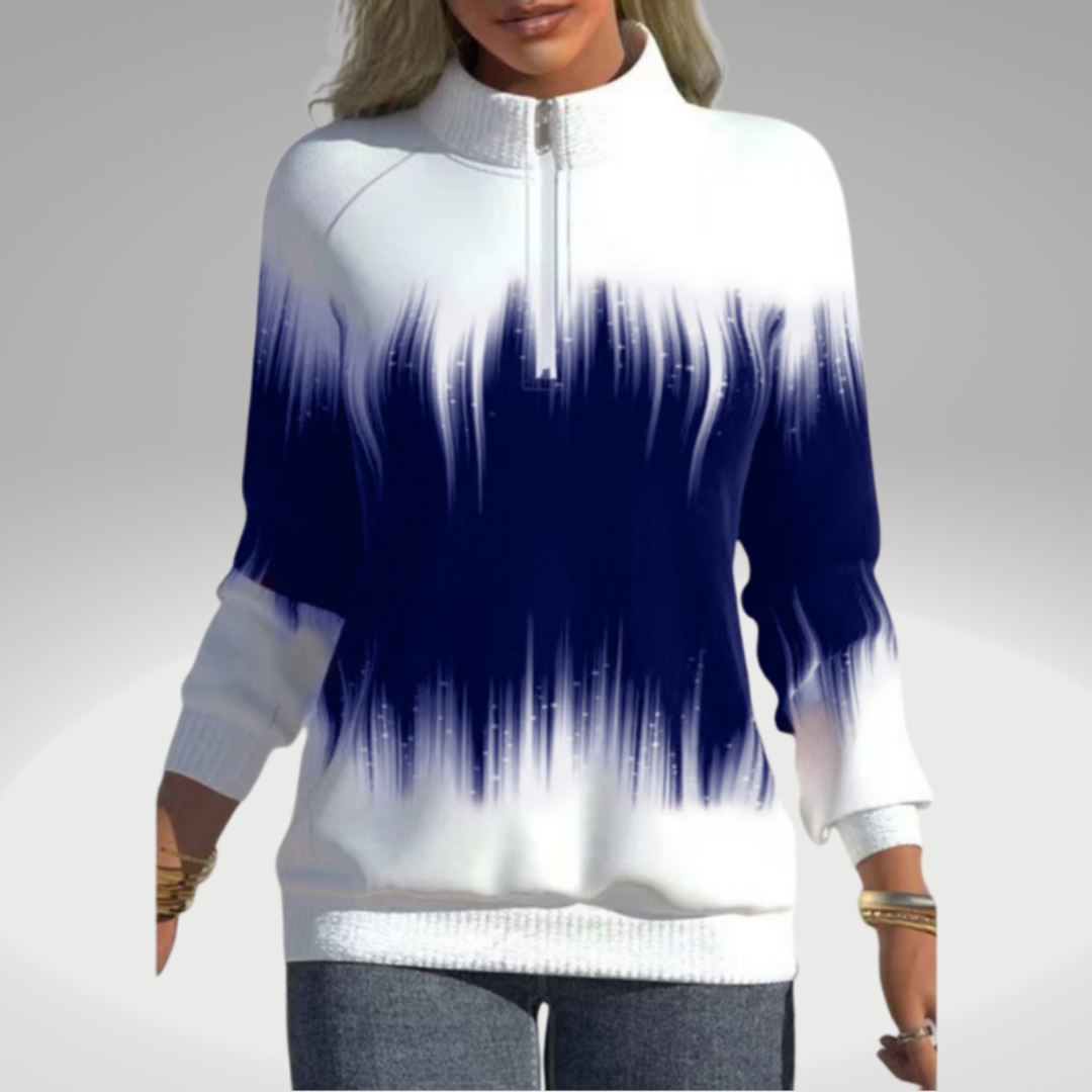 Schicker monochromer Pullover für Damen