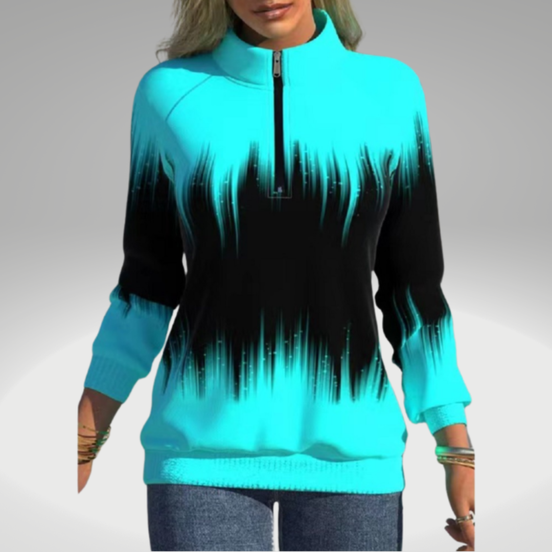Schicker monochromer Pullover für Damen