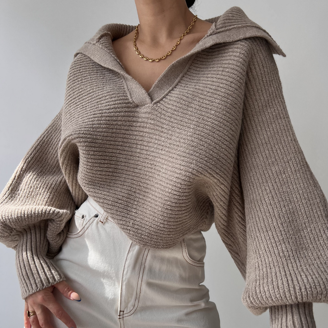 Übergroßer Strickpullover für Damen