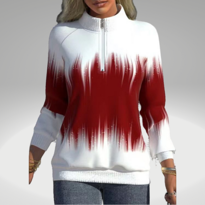 Schicker monochromer Pullover für Damen