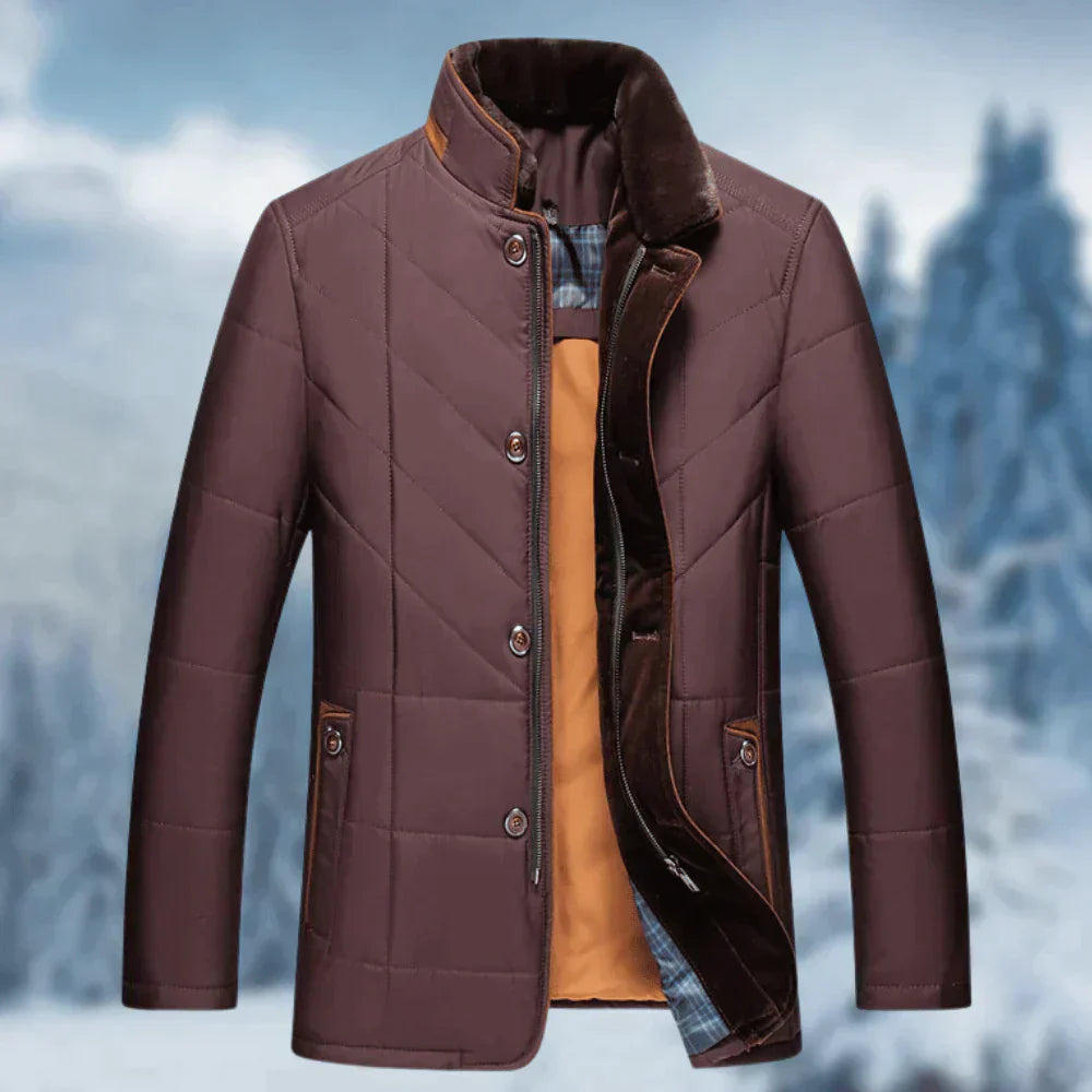 Herren-Winterjacke mit Stehkragen