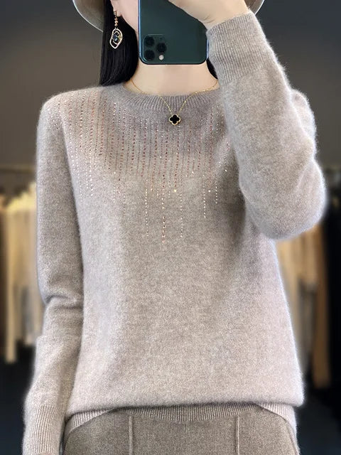 Eleganter Glitzerpullover für Damen