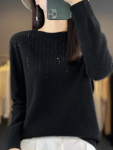 Eleganter Glitzerpullover für Damen