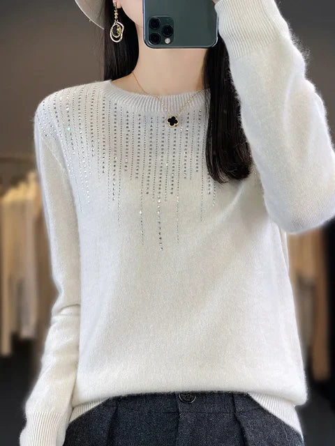 Eleganter Glitzerpullover für Damen