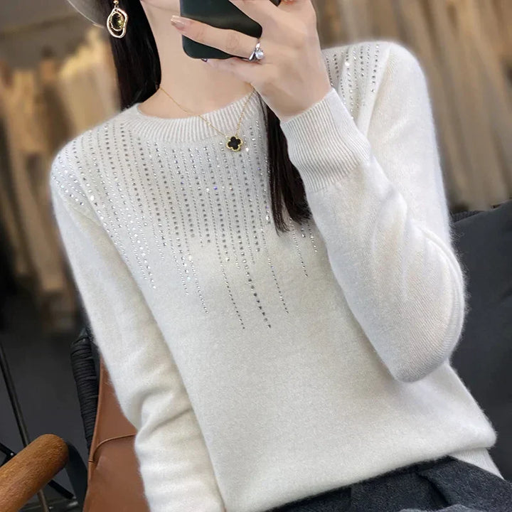 Eleganter Glitzerpullover für Damen