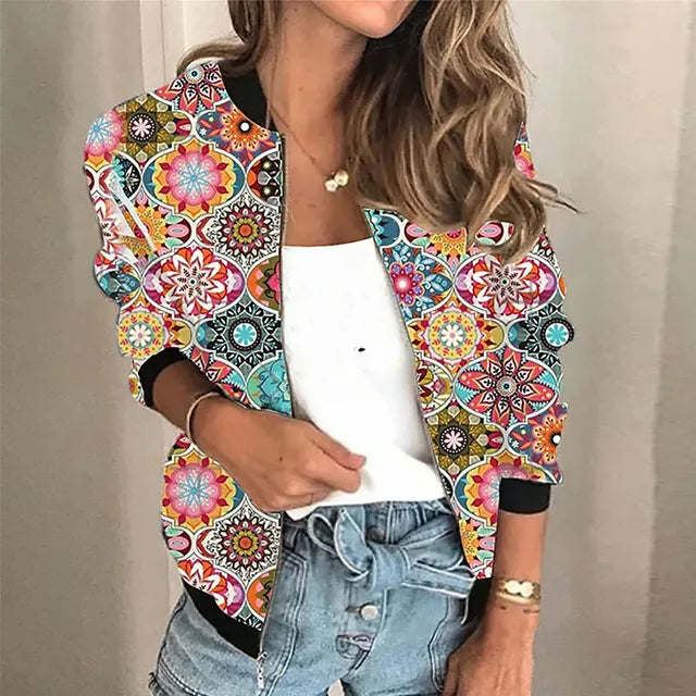 Bedruckte Damenjacke