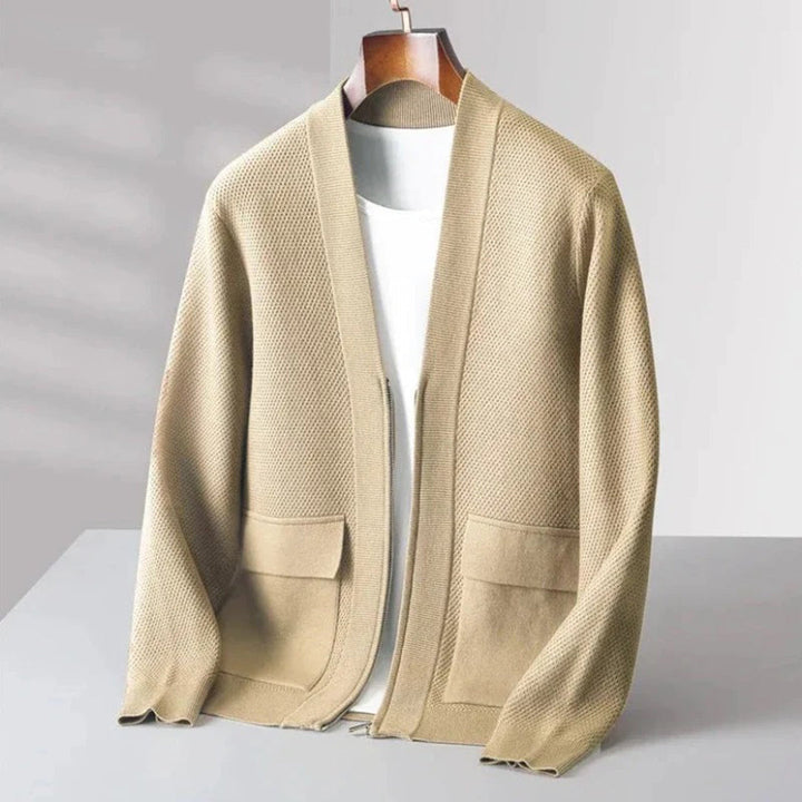 Strickjacke mit Fronttaschen für Herren