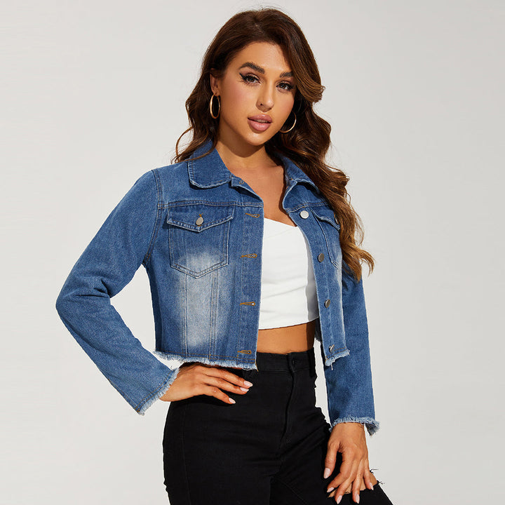 Gekürzte Jeansjacke für Damen