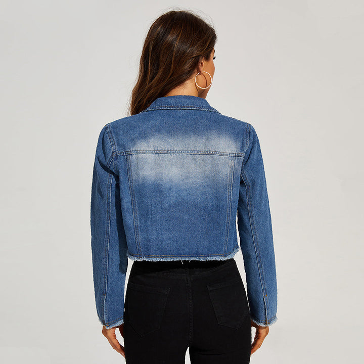 Gekürzte Jeansjacke für Damen