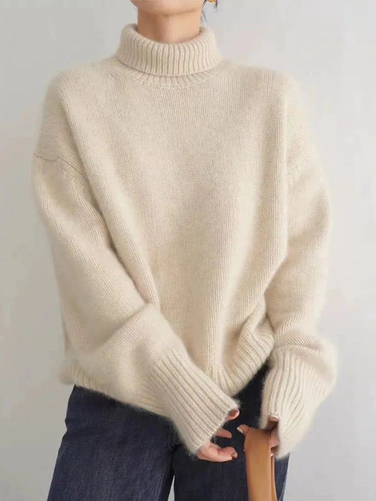 Damen Pullover mit Rollkragen